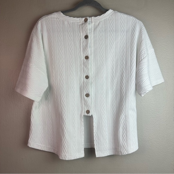 Lida Kate Knit Oversized Short Sleeve T-Shirt Sz L - Picture 4 of 9